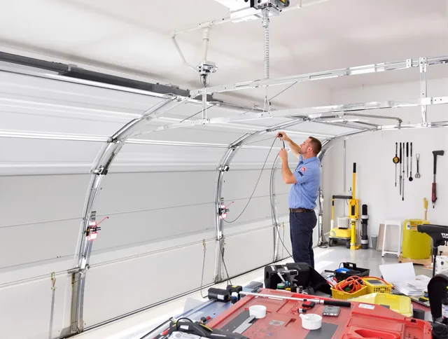 Garage door cable repair service by Alhambra Garage Door Repair in Alhambra