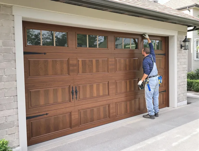 Custom garage door showcase by Alhambra Garage Door Repair in Alhambra