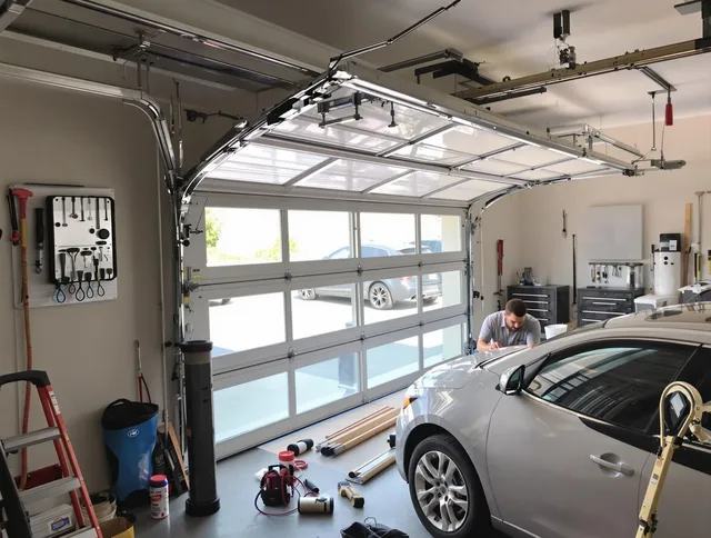 Garage door noise reduction service by Alhambra Garage Door Repair in Alhambra