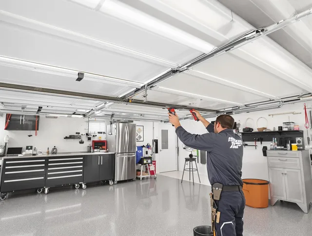 Overhead garage door repair service by Alhambra Garage Door Repair in Alhambra