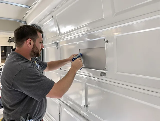 Garage door panel repair by Alhambra Garage Door Repair in Alhambra